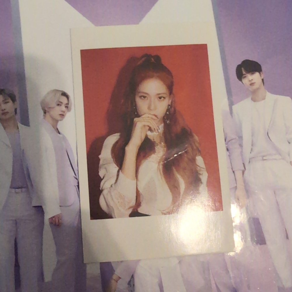 Black pink Polaroid Style Photo